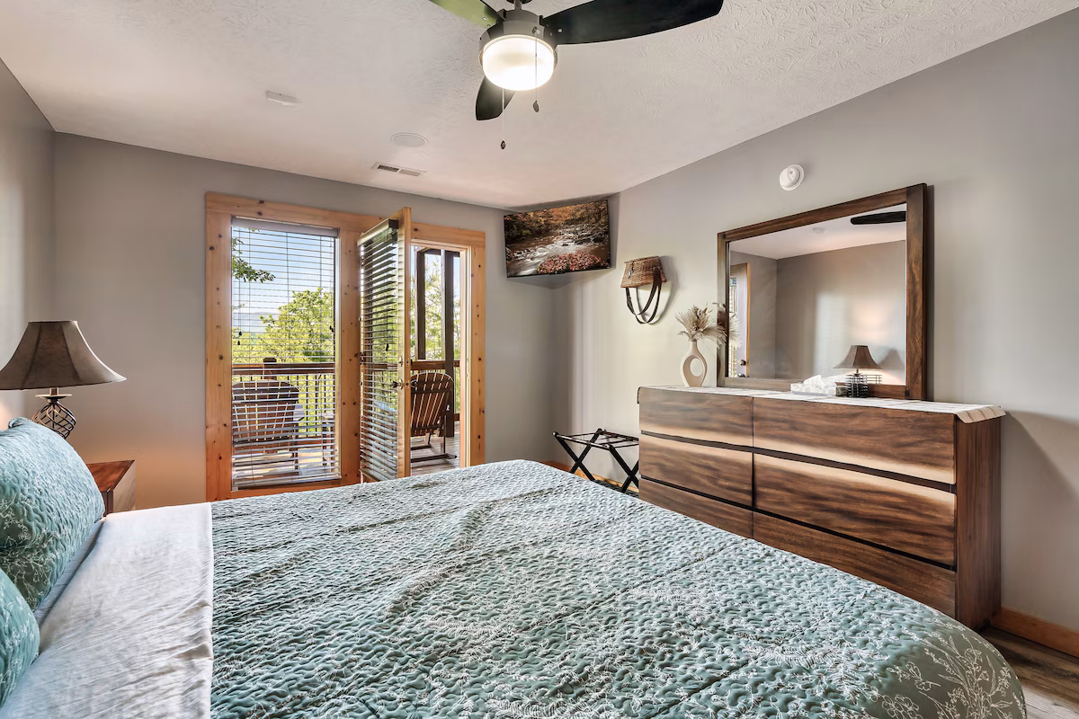 Bedroom with private balcony